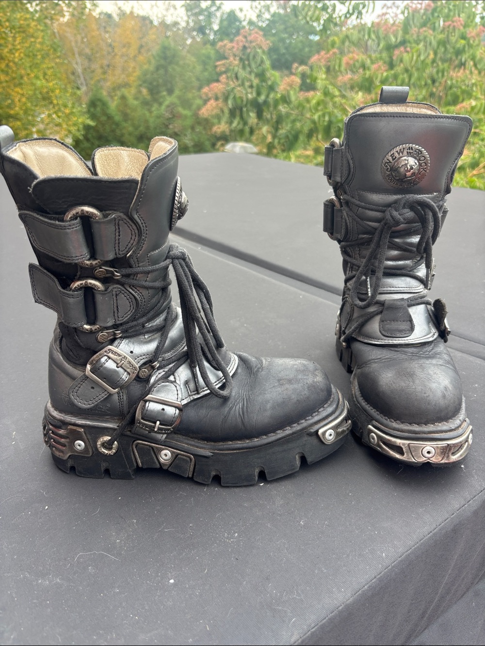 Vintage 90s New Rock Reactor Boots size 38